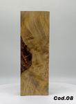 Amboyna burl conteggia legno materiale per manici 27x50x148mm Cod.08 - rockbladekilns.com