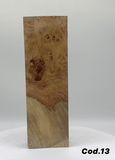 Amboyna burl conteggia legno materiale per manici 27x48x152mm Cod.13 - rockbladekilns.com