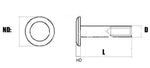 Perno Pivot accessori di montaggio conteggia viteria 4 mm - rockbladekilns.com