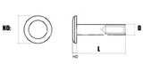 Perno Pivot accessori di montaggio conteggia viteria 4 mm - rockbladekilns.com