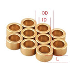 Rondelle in bronzo fosforoso (pz.5) ID 3mm | OD 5mm | L 3mm - rockbladekilns.com